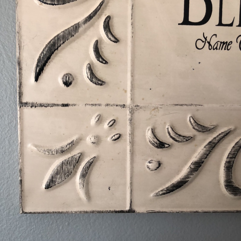 “Count Your Blessings” metal/tin wall decor - Picture 2 of 6